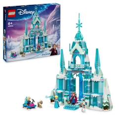 Jouet-LEGO® Disney 43244 Le palais de glace d'Elsa, jouet de construction pour enfants et fans