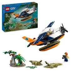 Jouet-LEGO® City 60425 L’hydravion de l’explorateur de la jungle, jouet enfant 6 ans