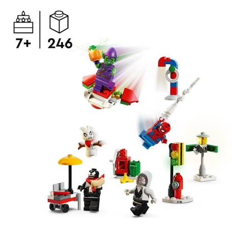 LEGO® Marvel 76293 Calendrier de l’Avent Spider-Man 2024 - Cadeau Festif pour Enfants ROUGE 2 - vertbaudet enfant 