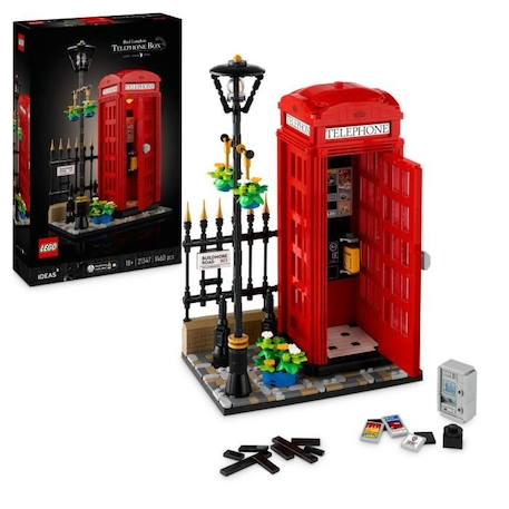 LEGO® Ideas 21347 Cabine Téléphonique Londonienne Décoration Maison pour les Anglophiles ROUGE 1 - vertbaudet enfant 