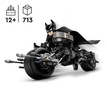 LEGO® DC Batman 76273 La figurine de Batman à construire et la moto Bat-Pod NOIR 2 - vertbaudet enfant 