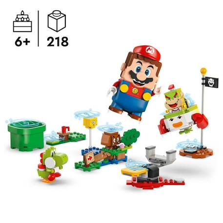 LEGO® Super Mario 71439 Les Aventures de LEGO® Mario Interactif - Set véhicule et Yoshi ROUGE 2 - vertbaudet enfant 