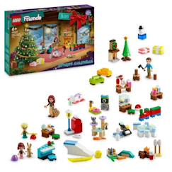 Jouet-LEGO® Friends 42637 Le Calendrier de l’Avent 2024 Cadeaux avant Noël Inclut 5 personnages