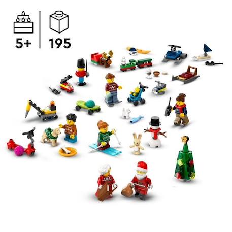 LEGO® City 60436 Le calendrier de l'Avent 2024 - Compte à Rebours avant Noël pour Enfants MULTICOLORE 2 - vertbaudet enfant 