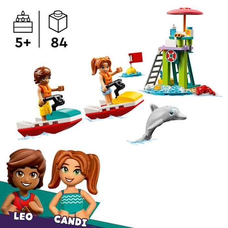 LEGO® Friends 42623 Le jet-ski de la plage - Inclut un sauveteur - Jeu éducatif enfant MULTICOLORE 2 - vertbaudet enfant 