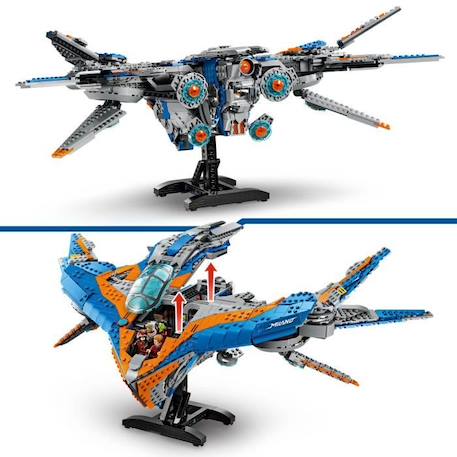 LEGO® Marvel 76286 Les Gardiens de la Galaxie : le vaisseau Milan, Véhicule spatial BLEU 3 - vertbaudet enfant 