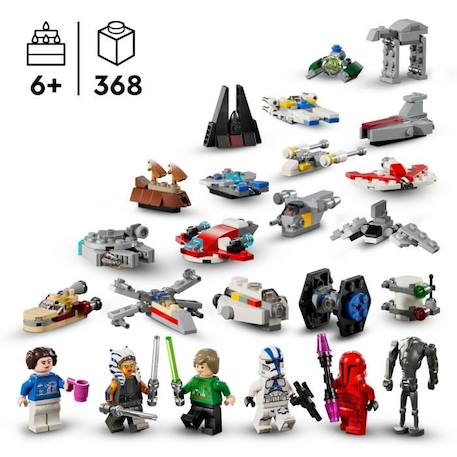 LEGO® Star Wars 75395 Le Calendrier de l’Avent 2024 - Set à Construire Idée Cadeau de Noël MULTICOLORE 2 - vertbaudet enfant 