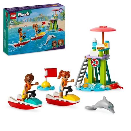 LEGO® Friends 42623 Le jet-ski de la plage - Inclut un sauveteur - Jeu éducatif enfant MULTICOLORE 1 - vertbaudet enfant 