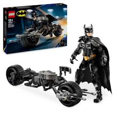 Jouet-LEGO® DC Batman 76273 La figurine de Batman à construire et la moto Bat-Pod