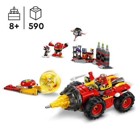 LEGO® Sonic the Hedgehog 76999 Super Sonic contre Egg Drillster, Avec Shadow et Dr. Eggman BLEU 2 - vertbaudet enfant 