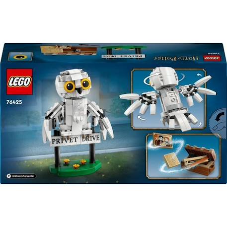 LEGO Harry Potter 76425 Hedwige au 4 Privet Drive, Jouet de Construction pour Enfants BLANC 6 - vertbaudet enfant 