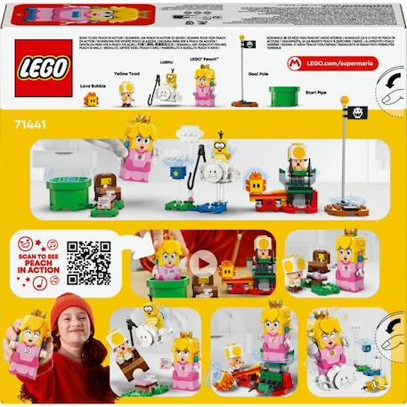 LEGO® Super Mario 71441 Les Aventures de LEGO® Peach interactive - Jouet de princesse MULTICOLORE 2 - vertbaudet enfant 