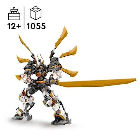 LEGO® NINJAGO® 71821 Le dragon Titan de Cole - Jouet d’aventure et robot ninja NOIR 2 - vertbaudet enfant 