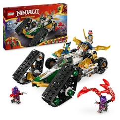 Jouet-LEGO® NINJAGO® 71820 Le véhicule combiné de l’équipe des ninjas - Planeur, bolide ou motos