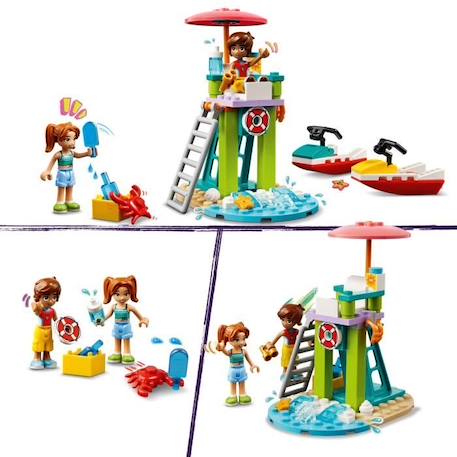 LEGO® Friends 42623 Le jet-ski de la plage - Inclut un sauveteur - Jeu éducatif enfant MULTICOLORE 3 - vertbaudet enfant 