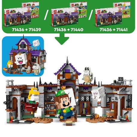 LEGO® Super Mario 71436 Manoir hanté du Roi Boo - Set Collector Nintendo® NOIR 3 - vertbaudet enfant 