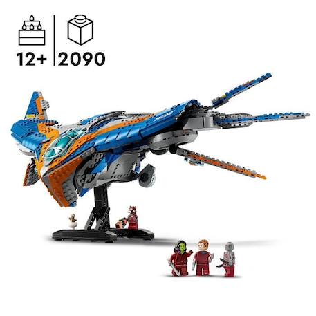 LEGO® Marvel 76286 Les Gardiens de la Galaxie : le vaisseau Milan, Véhicule spatial BLEU 2 - vertbaudet enfant 