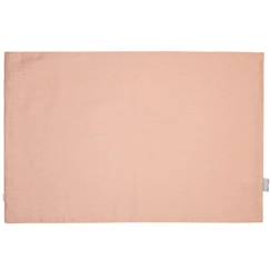 Linge de maison et décoration-Linge de lit bébé-Taie d'oreiller-Taie d'oreiller en lin lavé réversible 50x70cm - Sevira Kids - Pêche/Rose - Hypoallergénique et antibactérien