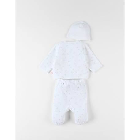 Set de 3 pièces imprimé oiseaux, BLANC 2 - vertbaudet enfant 