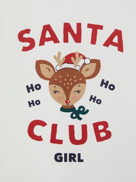 Pyjama de Noël fille 'Santa Club' capsule famille écru 6 - vertbaudet enfant 