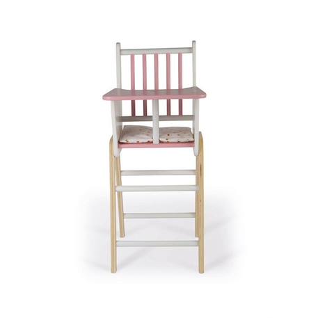 Chaise Haute Poupées / Poupons Candy Chic (bois) - JANOD - Dès 3 Ans - Design France ROSE 4 - vertbaudet enfant 