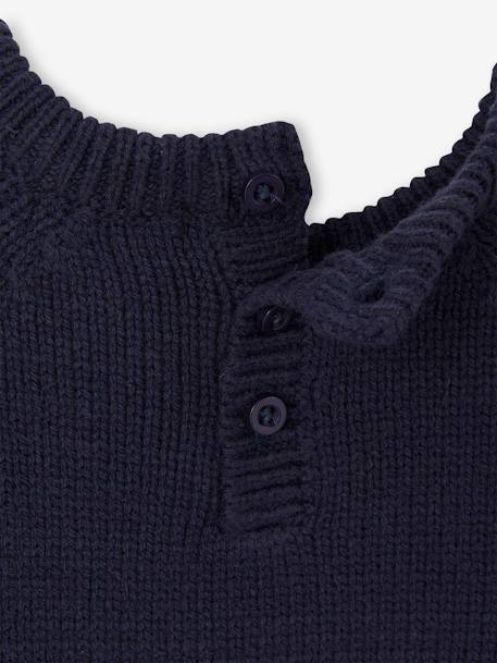 Pull jacquard Père Noël bébé marine 4 - vertbaudet enfant 