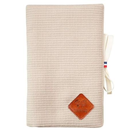 Protège carnet de santé en Nid d'abeille 17 x 23 cm Beige BEIGE 1 - vertbaudet enfant 