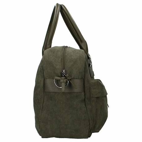 Sac à langer en velours côtelé et son matelas nomade 31 x 23 cm Vert VERT 4 - vertbaudet enfant 