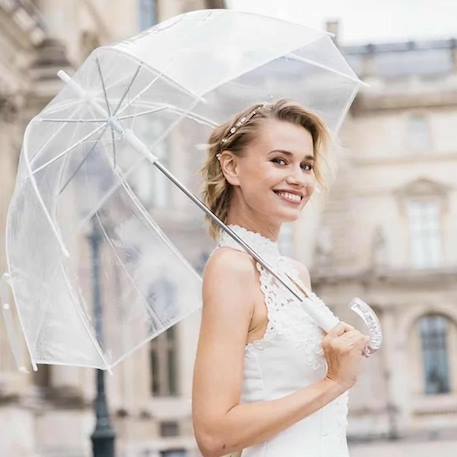 Parapluie - SMATI - Transparent - Automatique - Cloche BLANC 3 - vertbaudet enfant 