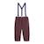 Pantalon garçon et bretelles Groovy - PETIT BEGUIN - Loose - Bordeaux - Violet ROUGE+VIOLET 5 - vertbaudet enfant 