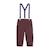 Pantalon garçon et bretelles Groovy - PETIT BEGUIN - Loose - Bordeaux - Violet ROUGE+VIOLET 6 - vertbaudet enfant 