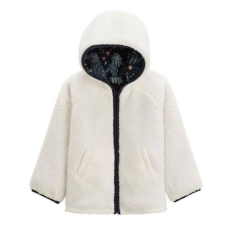 Veste à capuche enfant en sherpa réversible Belle de Nuit BLEU 4 - vertbaudet enfant 