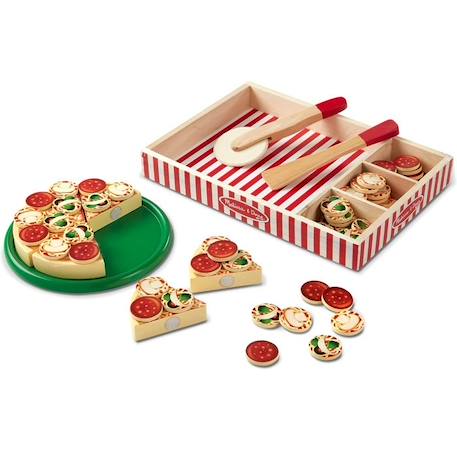 Jeu d'imitation - MELISSA & DOUG - Pizza En Bois - Bois - Beige - A partir de 3 ans BEIGE 2 - vertbaudet enfant 