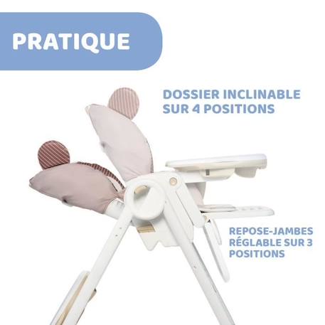 CHICCO - Chaise Haute Polly 2 Start Monkey BEIGE 3 - vertbaudet enfant 