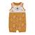 Barboteuse en gaze de coton bébé garçon Little Safari ORANGE 1 - vertbaudet enfant 