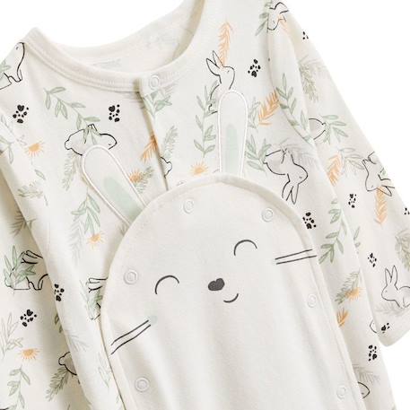 Pyjama bébé ouverture pont Frimousse BLANC 4 - vertbaudet enfant 