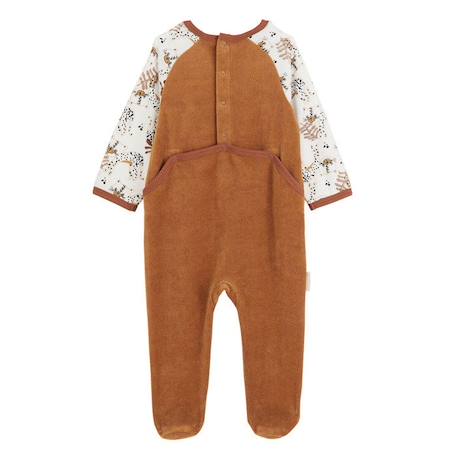 Pyjama bébé en velours Benghali MARRON 2 - vertbaudet enfant 