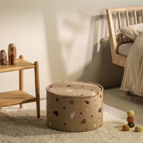 Pouf enfant POUFFETER sand BEIGE 2 - vertbaudet enfant 