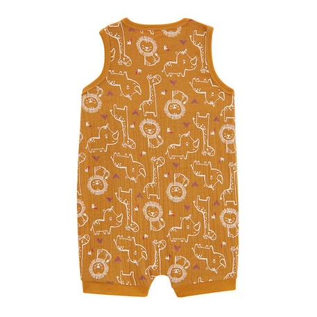 Barboteuse en gaze de coton bébé garçon Little Safari ORANGE 2 - vertbaudet enfant 