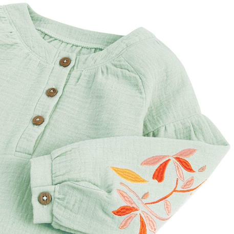 Blouse fille Minaouet VERT 3 - vertbaudet enfant 