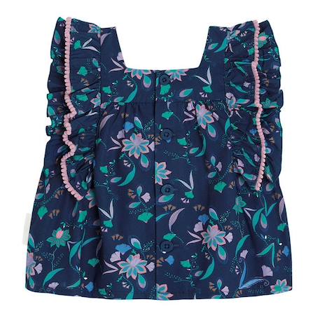 Blouse fille Mumbai BLEU 2 - vertbaudet enfant 