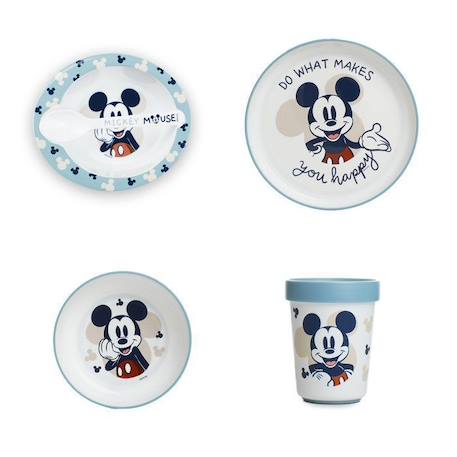 PACK Repas 2ème âge Mickey BLEU 1 - vertbaudet enfant 