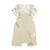 Ensemble salopette bébé en lin et t-shirt Zagora BEIGE 1 - vertbaudet enfant 