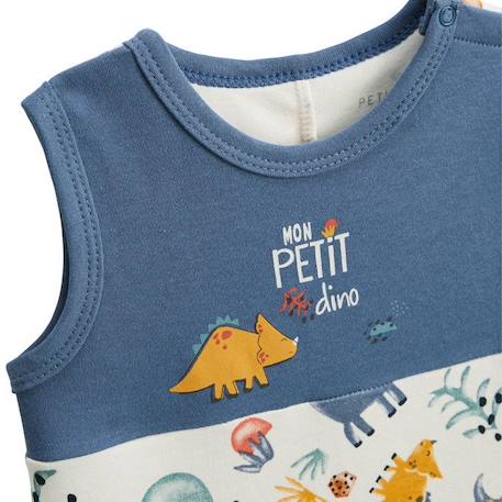 Barboteuse bébé Mon Petit Dino BLEU 3 - vertbaudet enfant 