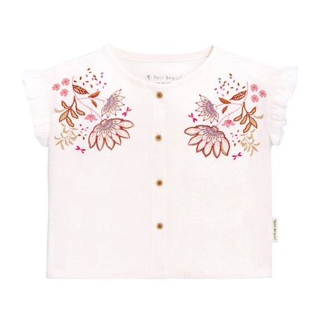 Blouse fille Mahonia BLANC 1 - vertbaudet enfant 