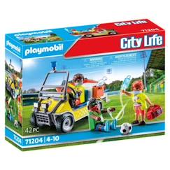 Jouet-PLAYMOBIL 71204 Véhicule de secours, City Action Les Secouristes, Dès 4 ans