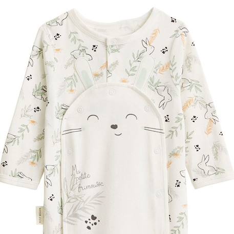 Pyjama bébé ouverture pont Frimousse BLANC 3 - vertbaudet enfant 