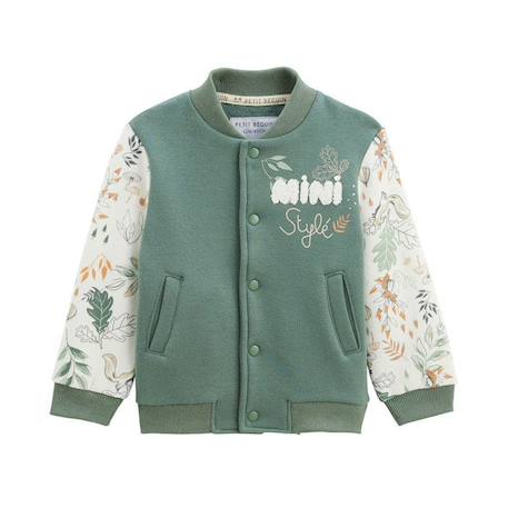 Veste teddy bébé en molleton Merlin VERT 1 - vertbaudet enfant 