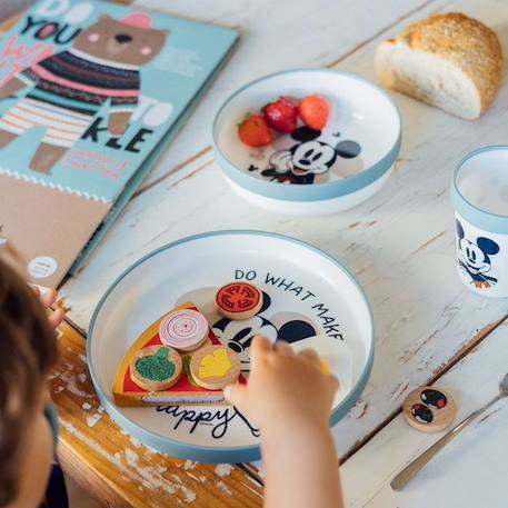 PACK Repas 2ème âge Mickey BLEU 2 - vertbaudet enfant 