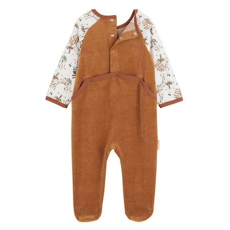 Pyjama bébé en velours Benghali MARRON 3 - vertbaudet enfant 